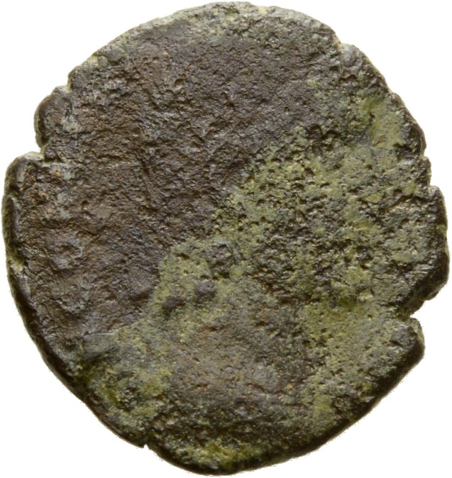 RIC VIII Constantinople 76 Constantius II obverse, Head of Constantius II, rosette-diademed, right