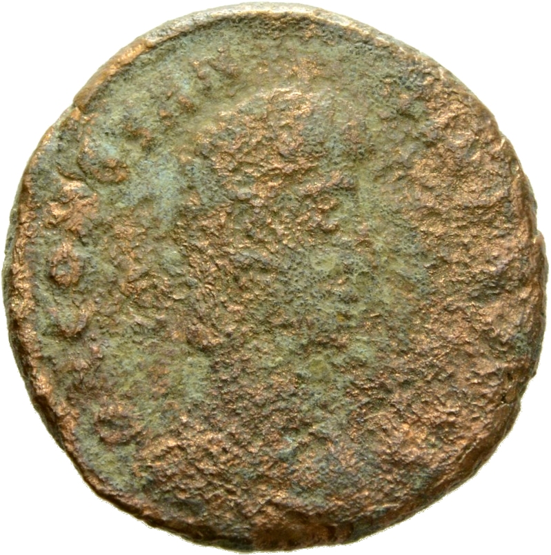 RIC VIII Cyzicus 107 Constantius II obverse, Bust of Constantius Gallus, bareheaded, draped, cuirassed, right