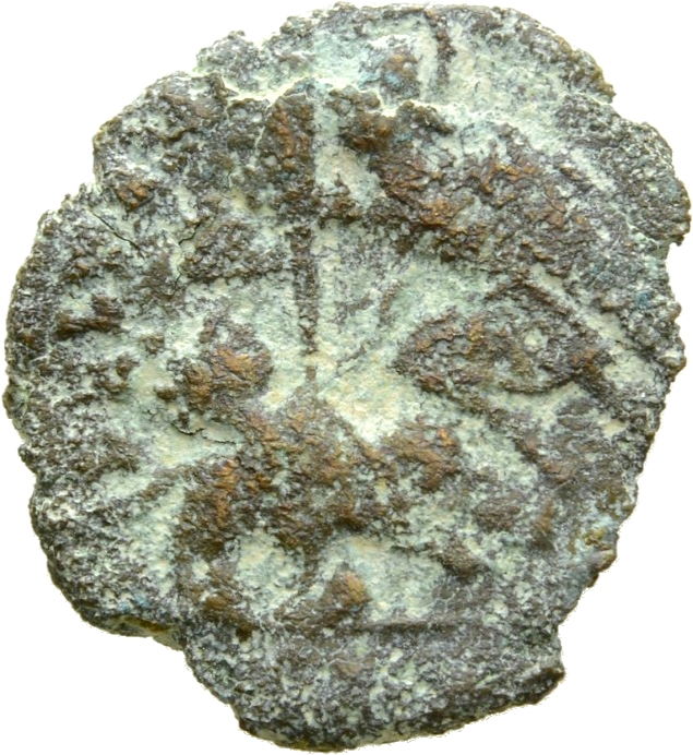 RIC VIII Cyzicus 108 Constantius II reverse, Soldier, helmeted, draped, cuirassed, advancing left, spearing fallen horsema...