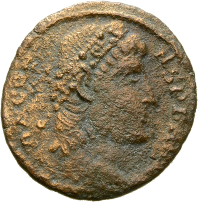 RIC VIII Cyzicus 52 Constantius II obverse, Head of Constans, rosette-diademed, right