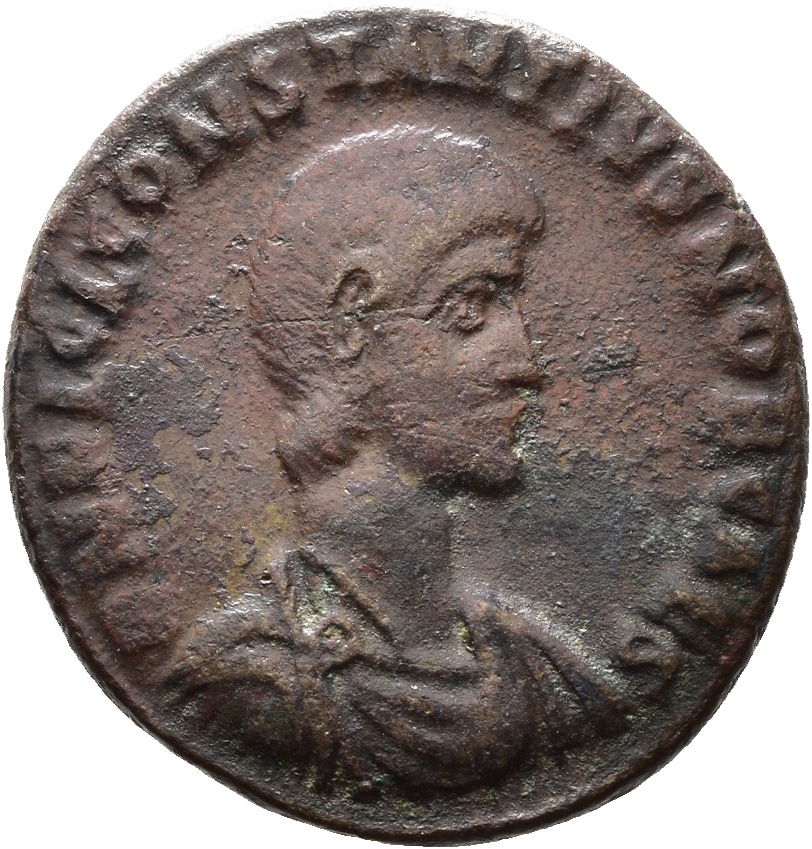 RIC VIII Cyzicus 94 Constantius II obverse, Bust of Constantius Gallus, bareheaded, draped, cuirassed, right