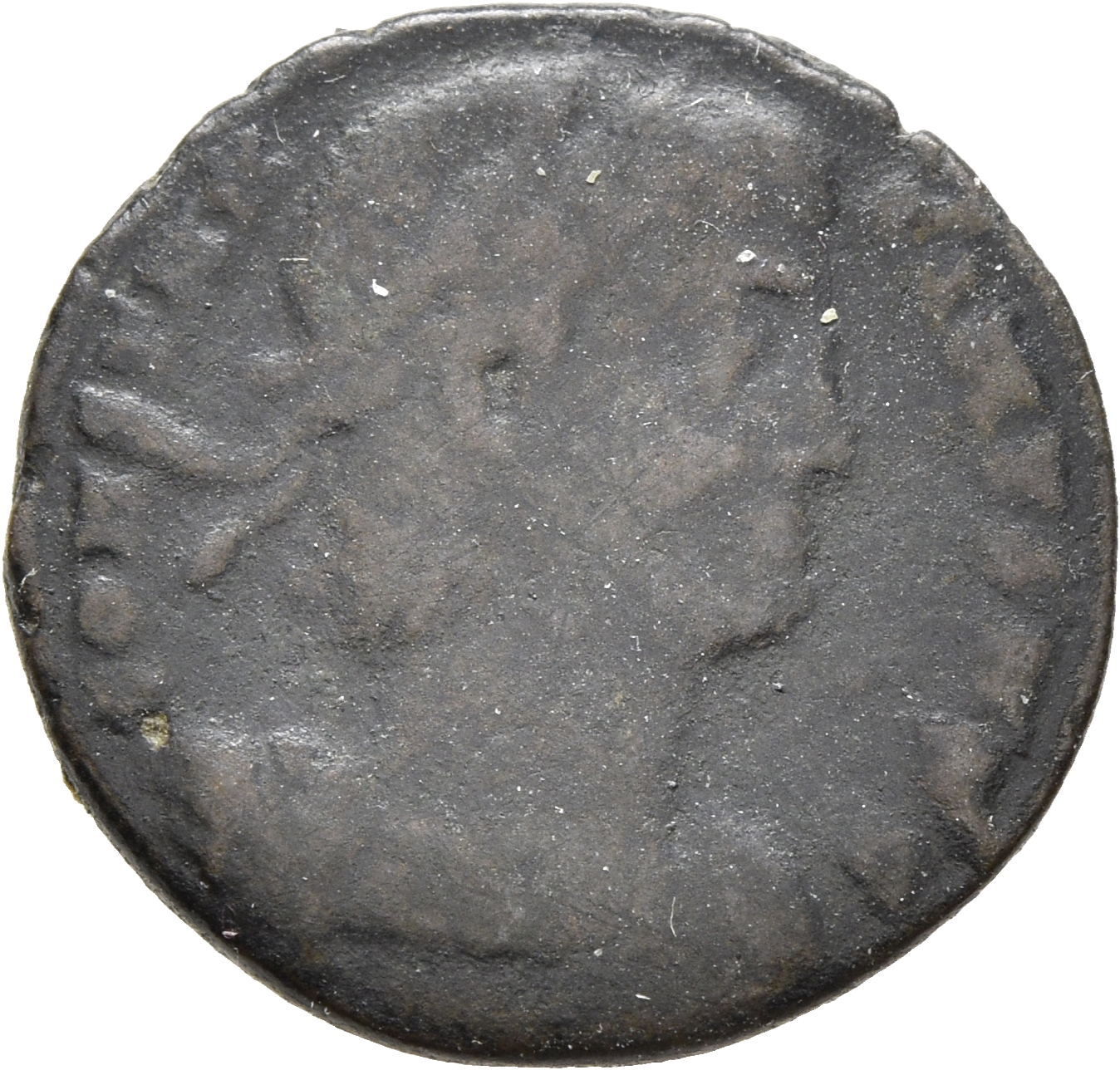 RIC VIII Heraclea 16 Constantius II obverse, Head of Constantine II, laureate, rosette-diademed, right