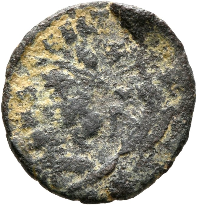 RIC VIII Heraclea 93 Constantius II reverse, Soldier, helmeted, draped, cuirassed, advancing left, spearing fallen horsema...