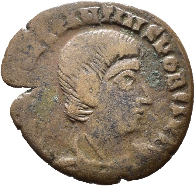 RIC VIII Lugdunum 188 Constantius II obverse, Bust of Constantius Gallus, bareheaded, draped, cuirassed, right