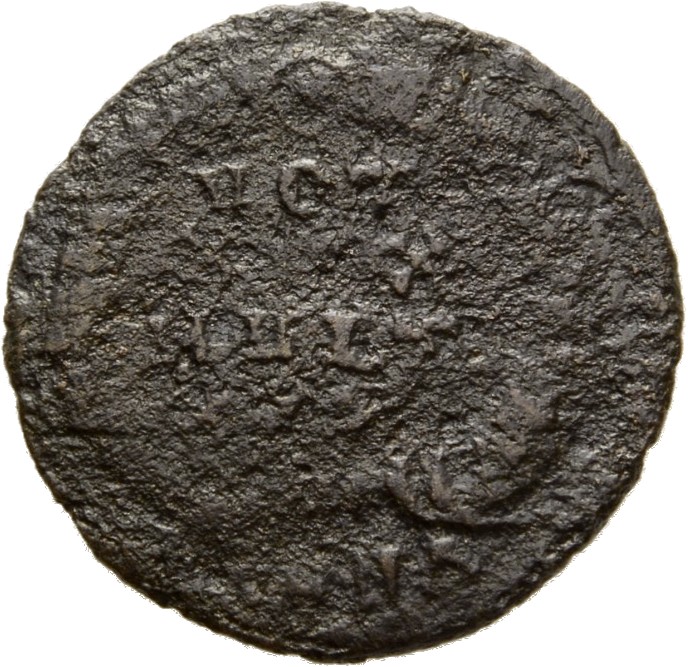 RIC VIII Nicomedia 49 Constantius II reverse, VOT/XX/MVLT/XXX within a wreath