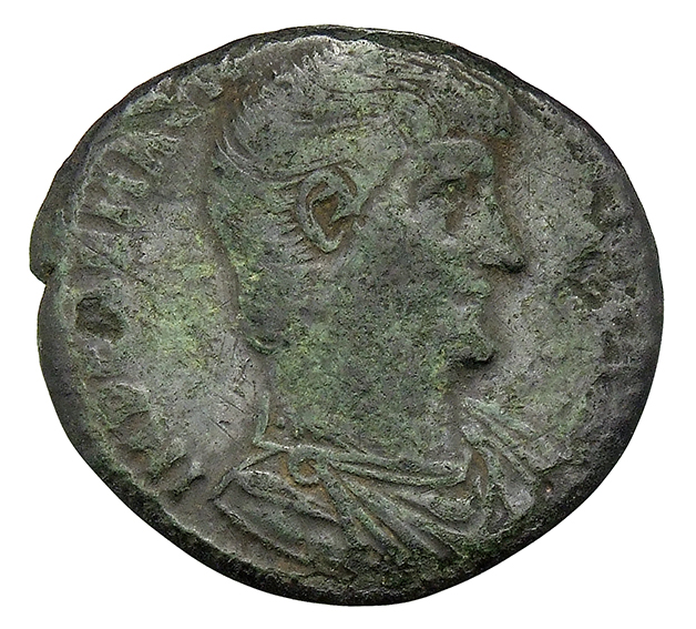 RIC VIII Rome 177 Magnentius obverse, Bust of Magnentius, bareheaded, draped, cuirassed, right