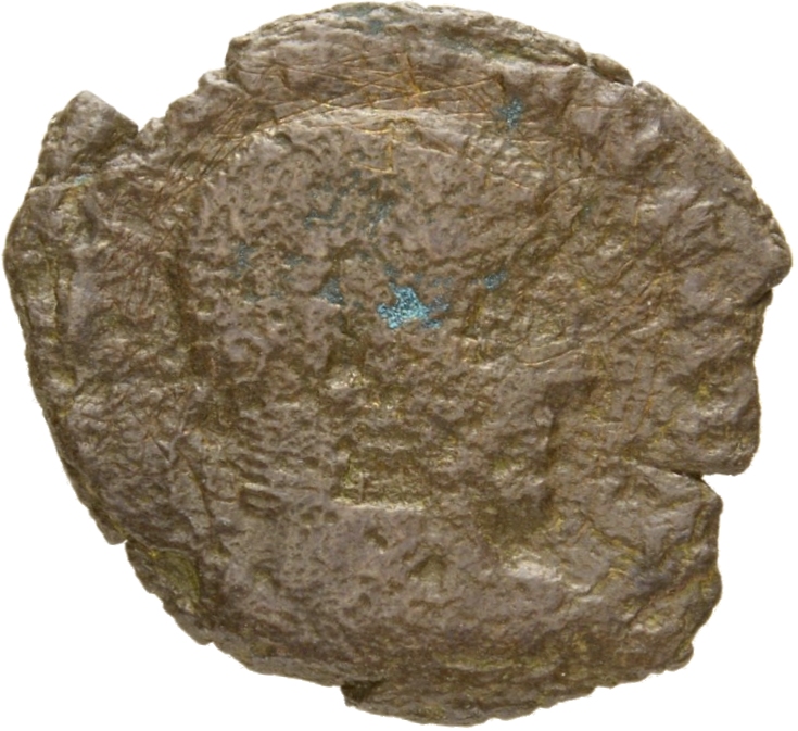 RIC VIII Rome 26 Constantine II obverse, Bust of Constans, laureate, rosette-diademed, draped, cuirassed, right