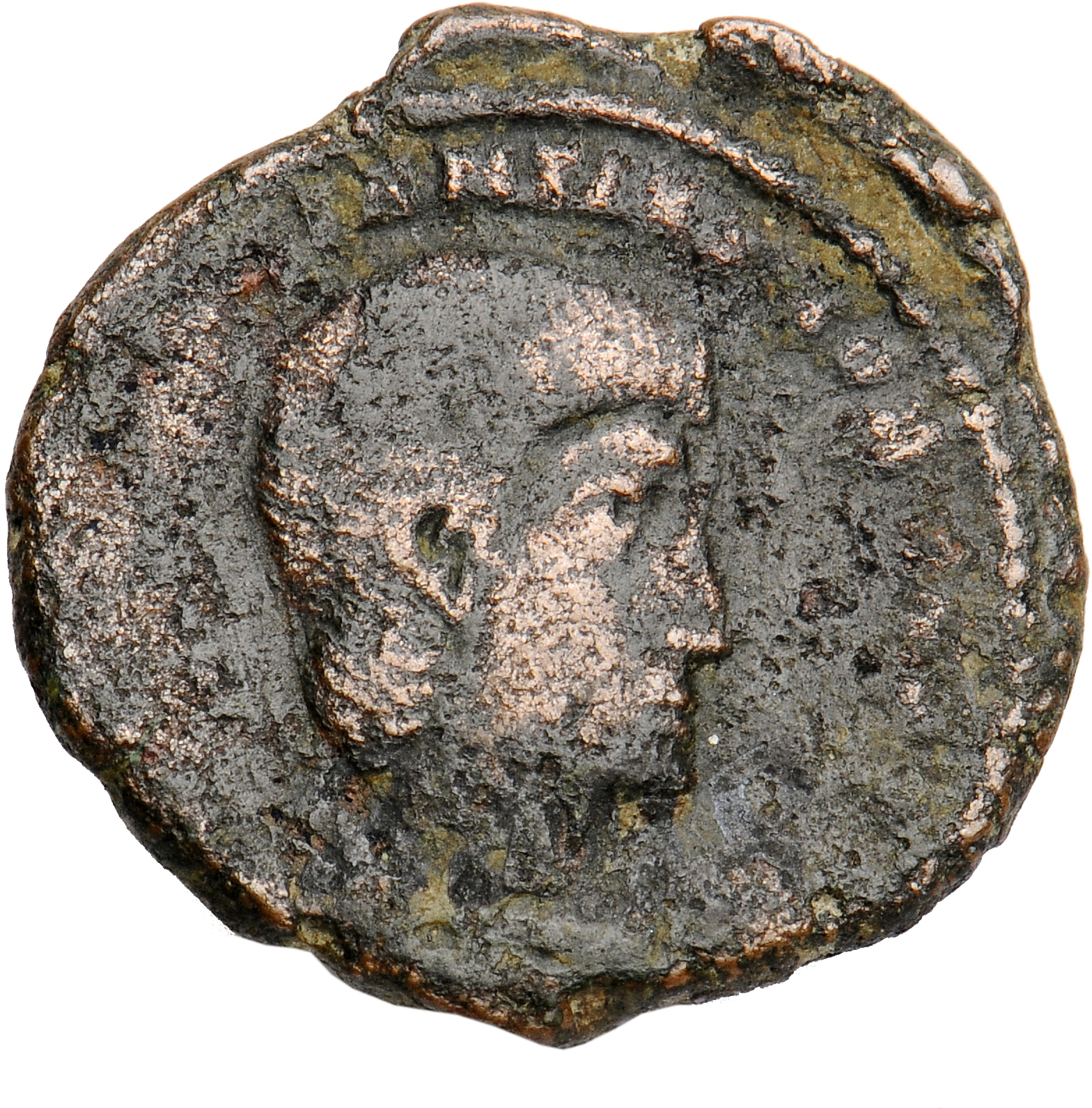 RIC VIII Rome 270 Constantius II obverse, Bust of Constantius Gallus, bareheaded, draped, cuirassed, right