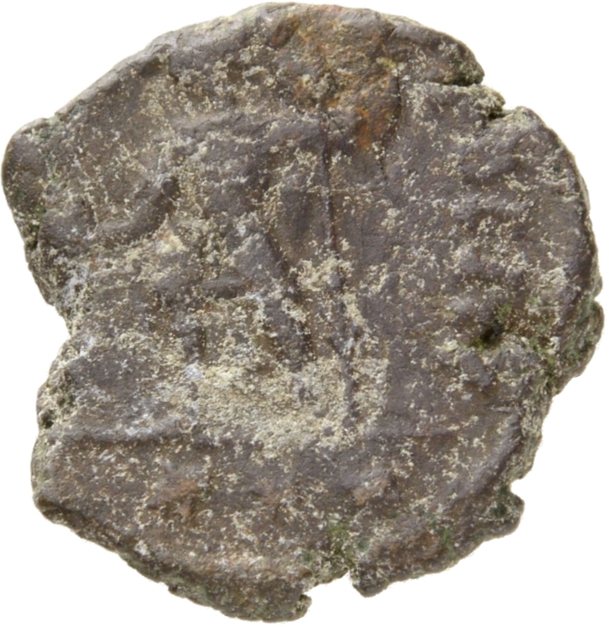 RIC VIII Rome 320 Constantius II reverse, Constantius II, helmeted, draped, cuirassed, standing right, holding globe in le...