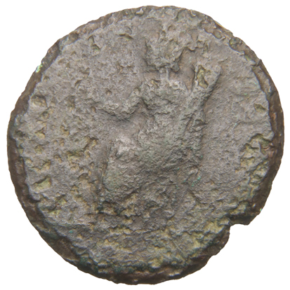 RIC VIII Rome 386 Constans reverse, Res Publica, turreted, seated left, holding branch in right hand and cornucopiae in le...