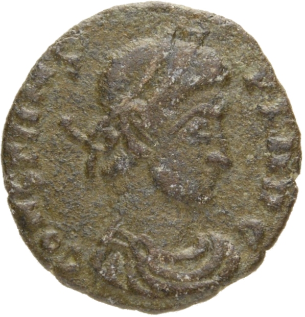 RIC VIII Rome 95 Constans obverse, Bust of Constans, laureate, rosette-diademed, draped, cuirassed, right