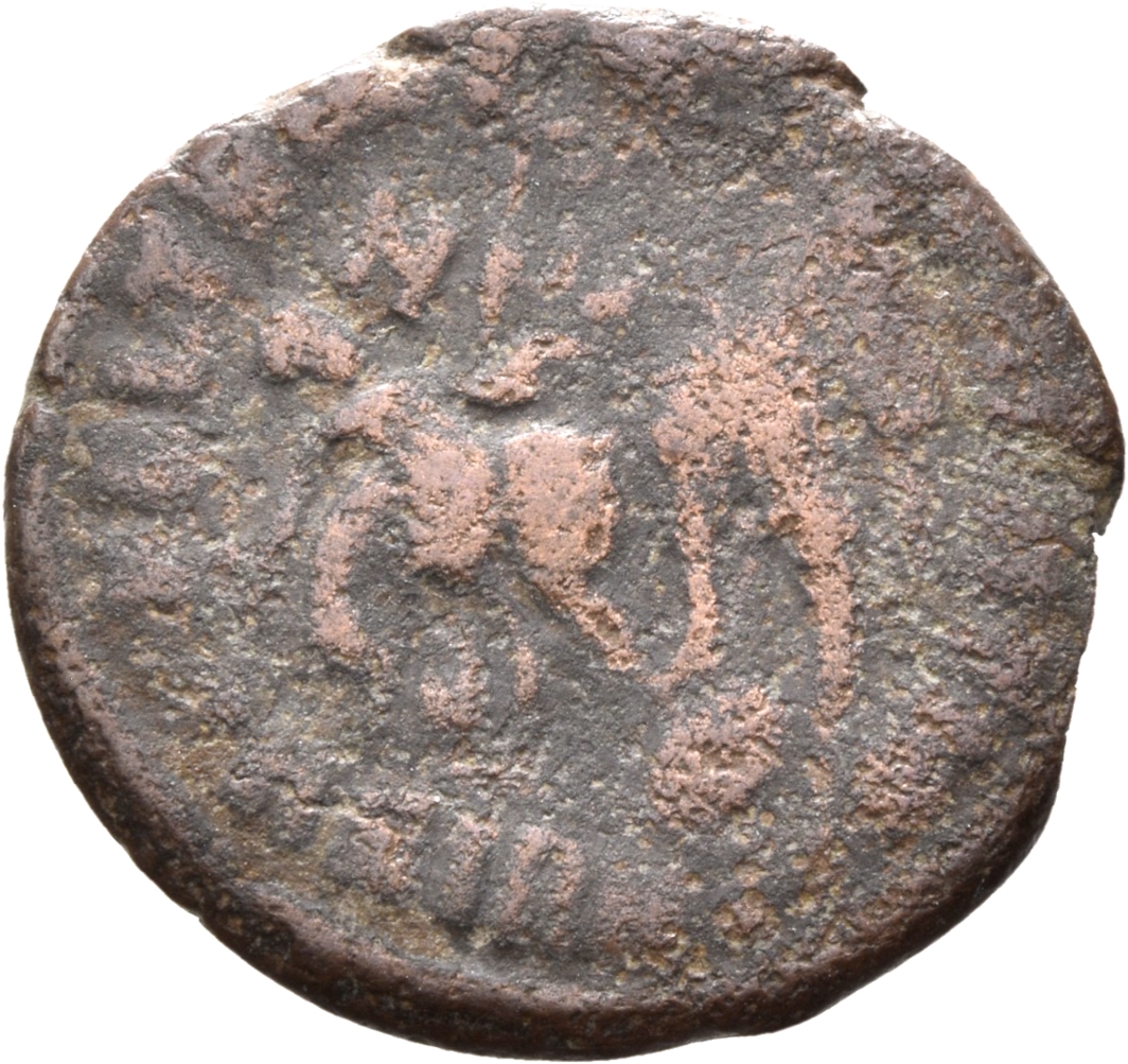 RIC VIII Sirmium 75 Constantius II reverse, Helmeted soldier to left, shield on left arm, spearing falling horseman; shiel...