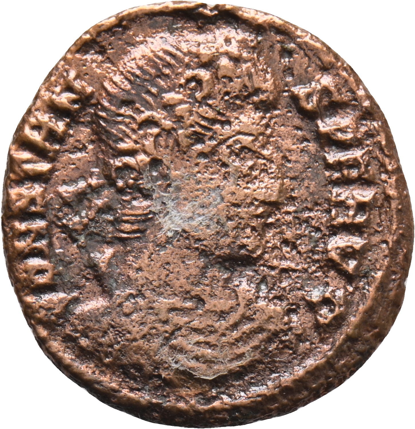 RIC VIII Siscia 195 Constans obverse, Bust of Constans, rosette-diademed, draped, cuirassed, right