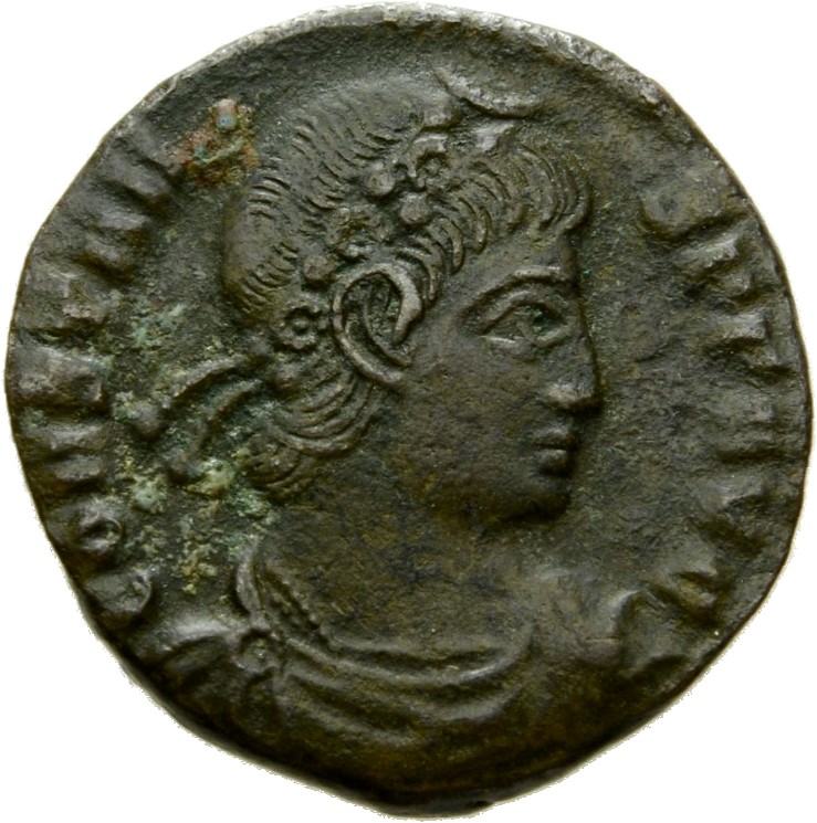 RIC VIII Siscia 93 Constantine II obverse, Bust of Constans, rosette-diademed, draped, cuirassed, right