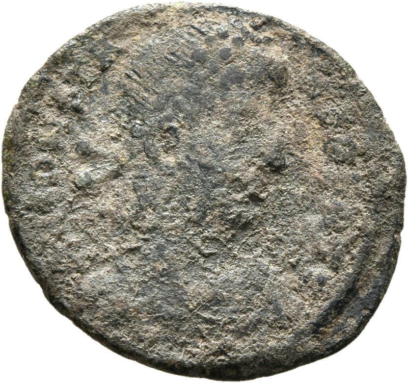 RIC VIII Thessalonica 120 Constantius II obverse, Bust of Constans, pearl-diademed, draped, cuirassed, right