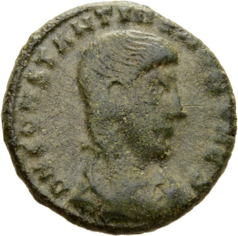 RIC VIII Thessalonica 191 Constantius II obverse, Bust of Constantius Gallus, bareheaded, draped, cuirassed, right