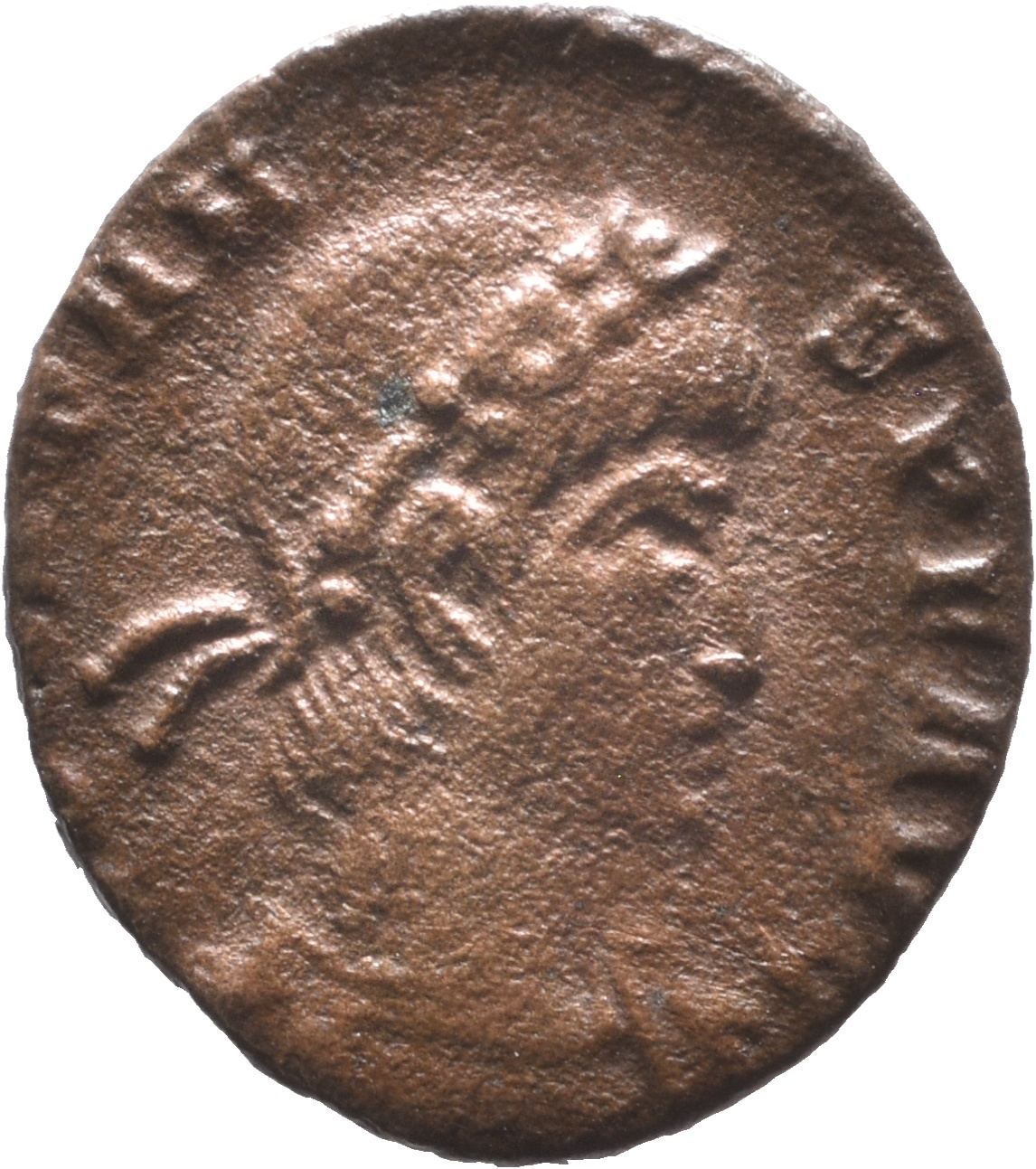 RIC VIII Treveri 182 Constans obverse, Bust of Constans, rosette-diademed, draped, cuirassed, right