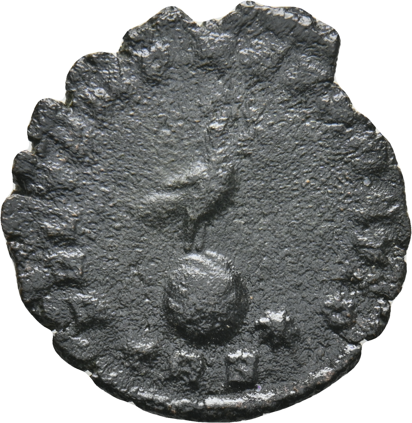 RIC VIII Treveri 236 Constans reverse, Phoenix, radiate, standing right on globe