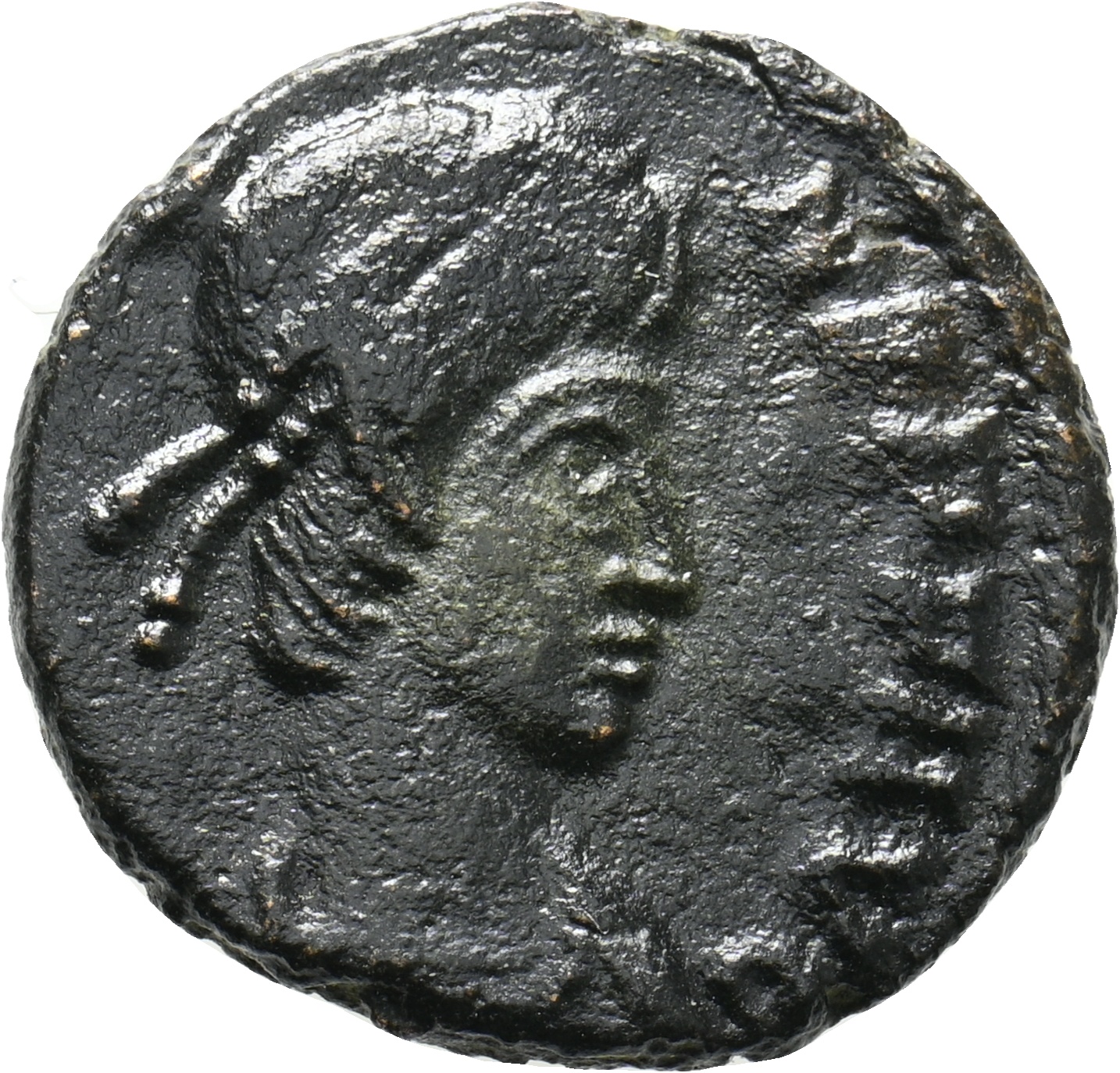 RIC VIII Treveri 236 Constans obverse, Bust of Constans, pearl-diademed, draped, cuirassed, right