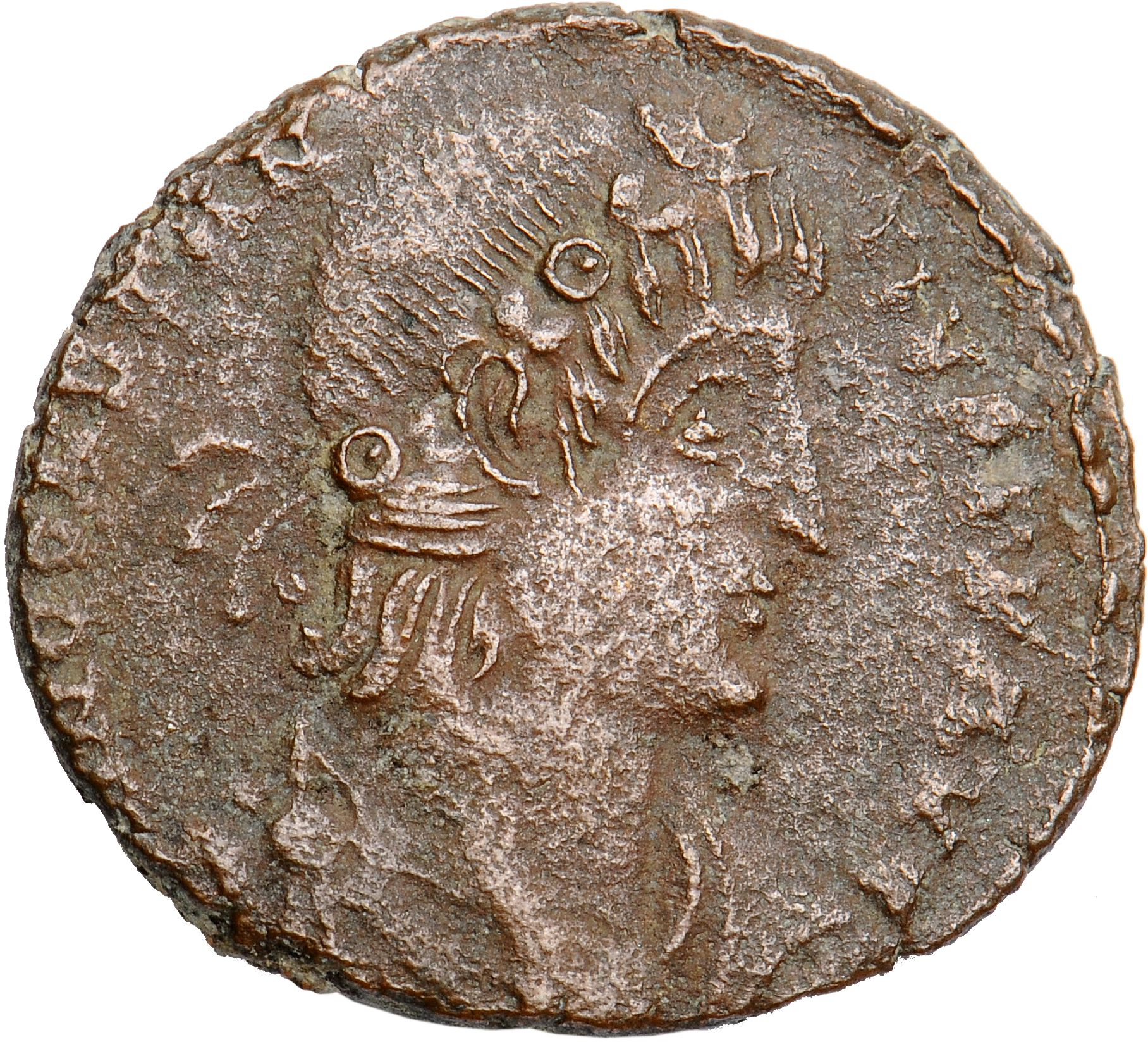 RIC VIII Treveri 333 Constantius II obverse, Bust of Constantius II, rosette-diademed, draped, cuirassed, right