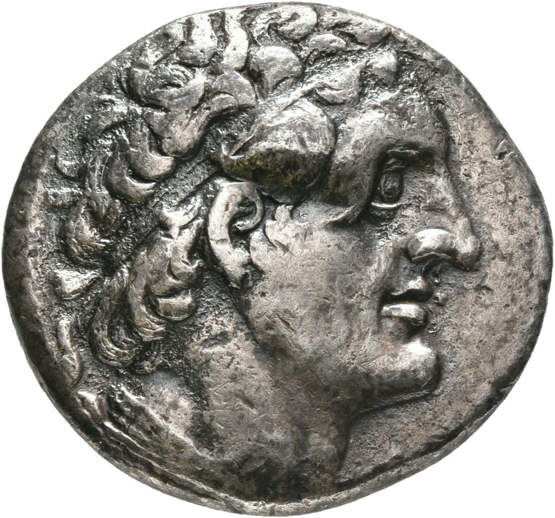LORBER Coins of the Ptolemaic Empire Vol. I, Part 1, no. 277 Ptolemy II obverse, Diademed Head of Ptolemy I right, aegis t...