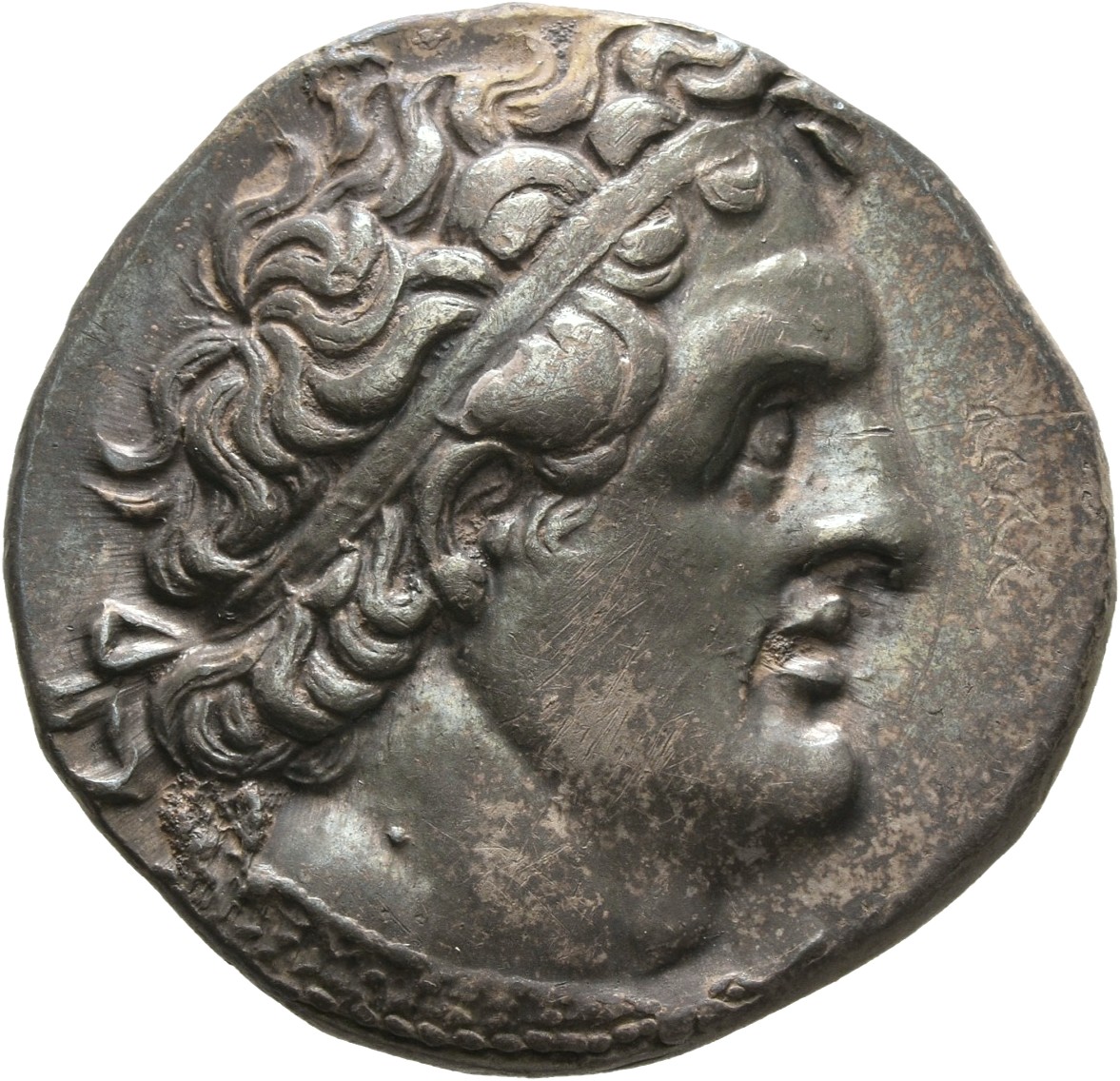 LORBER Coins of the Ptolemaic Empire Vol. I, Part 1, no. 281 Ptolemy II obverse, Diademed Head of Ptolemy I right, aegis t...
