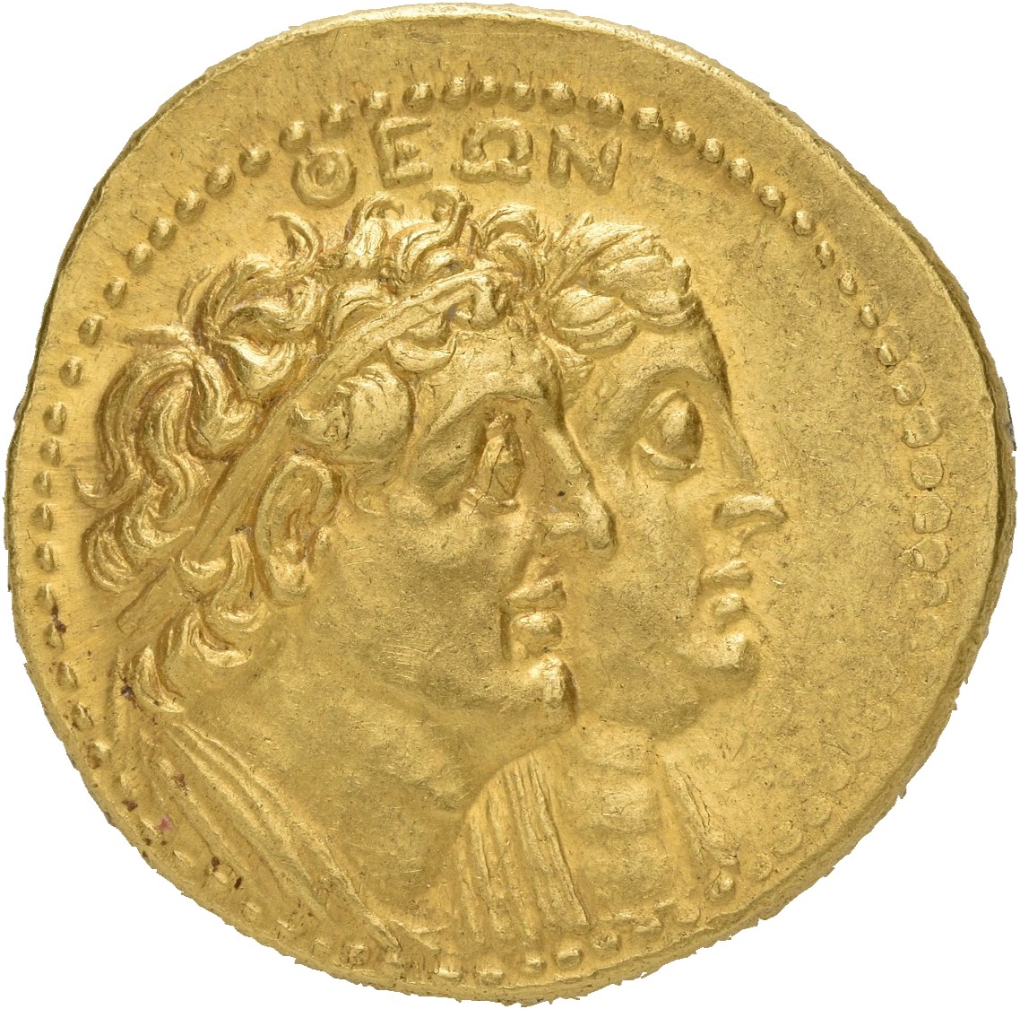 LORBER Coins of the Ptolemaic Empire Vol. I, Part 1, no. 313 Ptolemy II reverse, Jugate busts right of Ptolemy I and Beren...