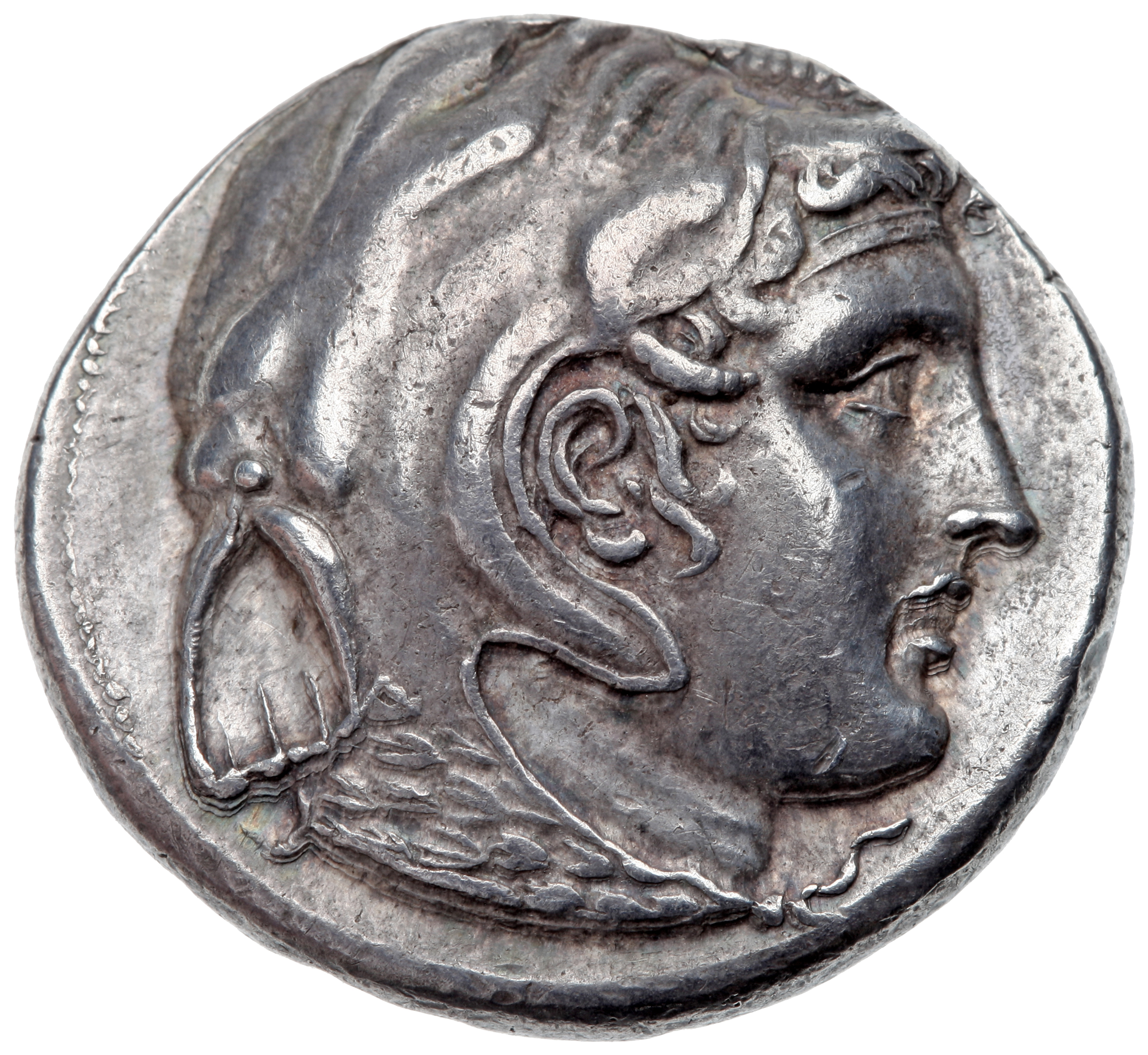 LORBER Coins of the Ptolemaic Empire Vol. I, Part 1, no. 47 Ptolemy I obverse, Horned Head of the deified Alexander right,...