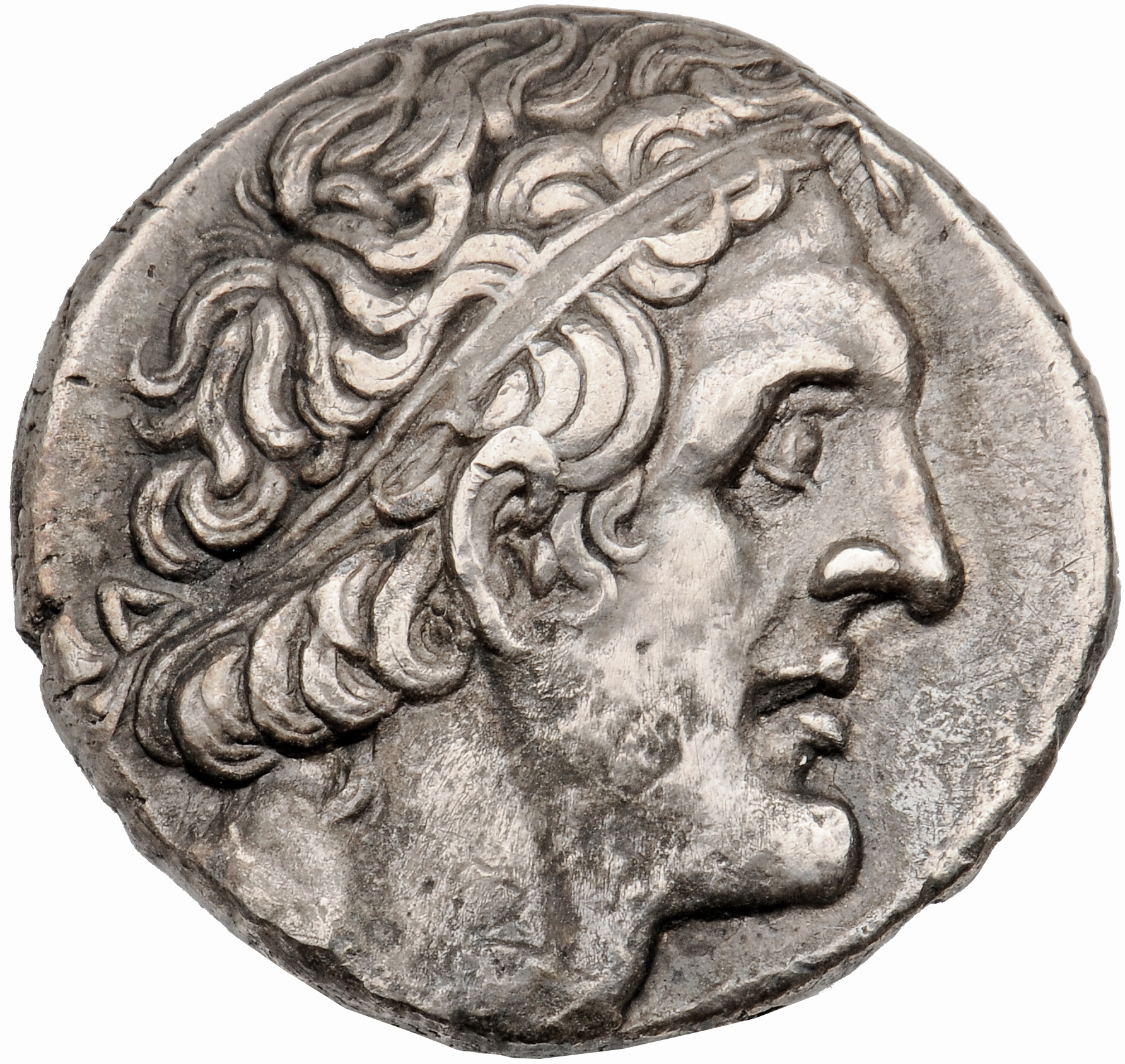 LORBER Coins of the Ptolemaic Empire Vol. I, Part 1, no. 556 Ptolemy II obverse, Diademed Head of Ptolemy I right, aegis t...