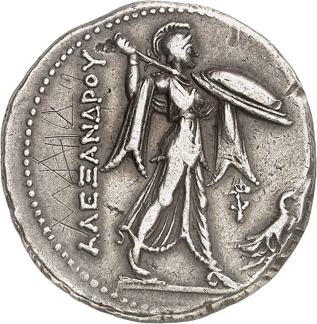 LORBER Coins of the Ptolemaic Empire Vol. I, Part 1, no. 57 Ptolemy I reverse, Athena Promachos advancing right, brandishi...