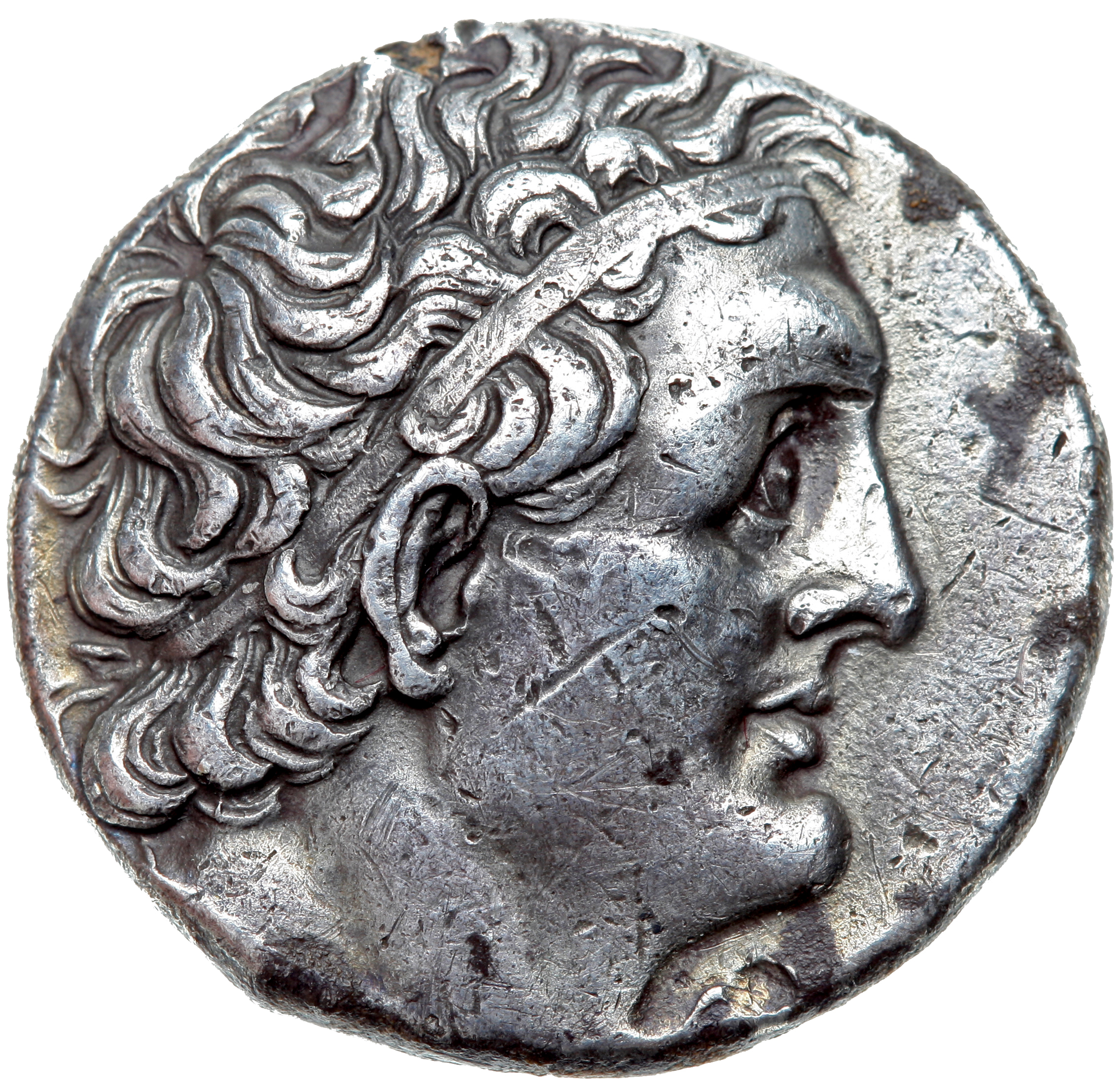 LORBER Coins of the Ptolemaic Empire Vol. I, Part 1, no. 835 Ptolemy III obverse, Diademed Head of Ptolemy I right, aegis ...