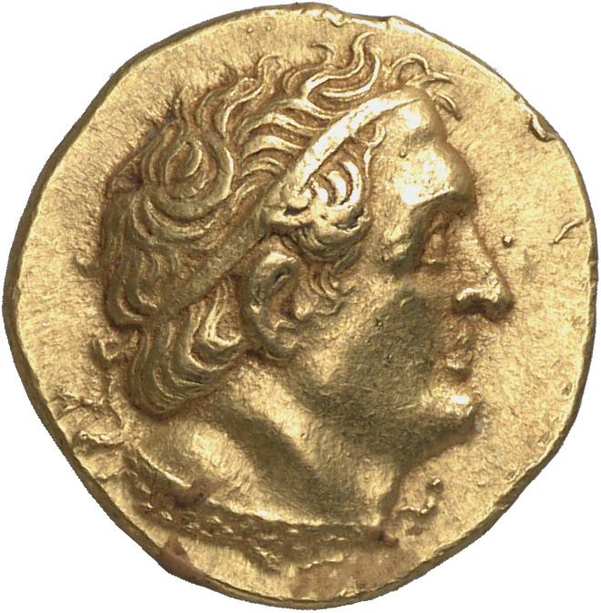 LORBER Coins of the Ptolemaic Empire Vol. I, Part 1, no. 94 Ptolemy I obverse, Diademed Head of Ptolemy I right, aegis tie...