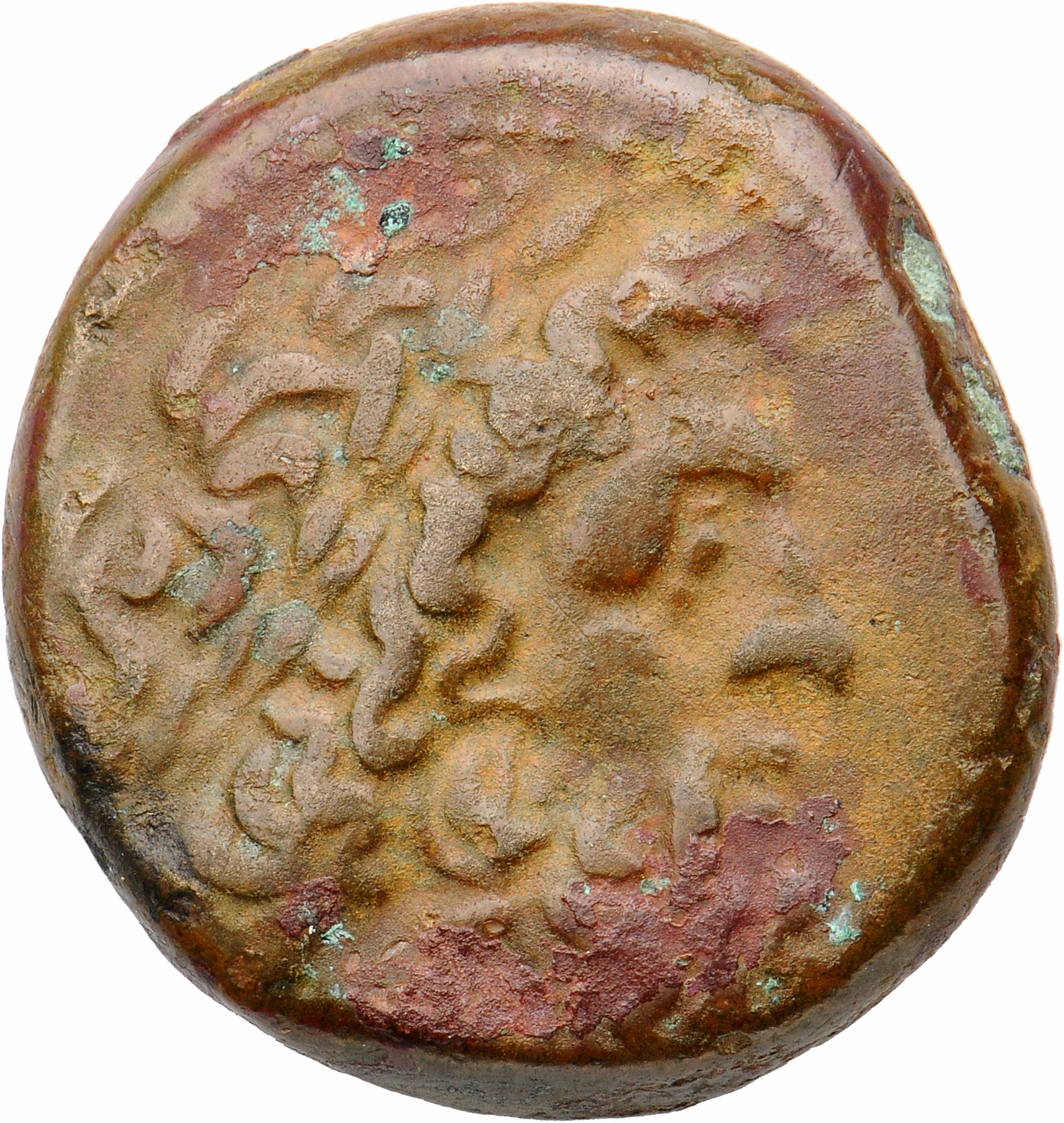 LORBER Coins of the Ptolemaic Empire Vol. I, Part II, no. B180 Ptolemy II obverse, Laureate Head of Zeus right, dotted border