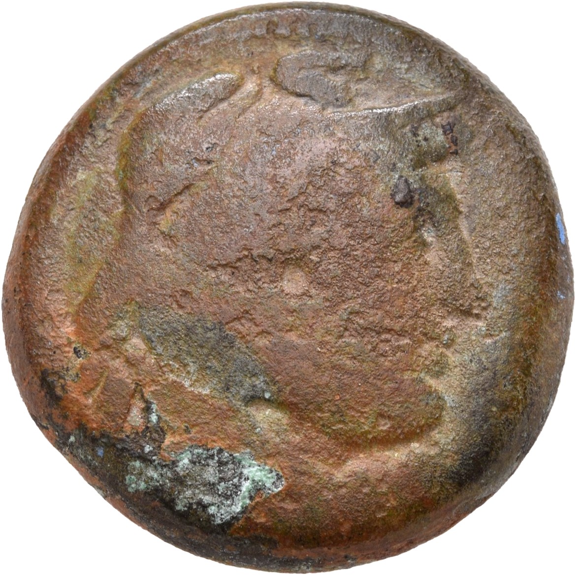 LORBER Coins of the Ptolemaic Empire Vol. I, Part II, no. B219 Ptolemy II obverse, Horned Head of deified Alexander right ...
