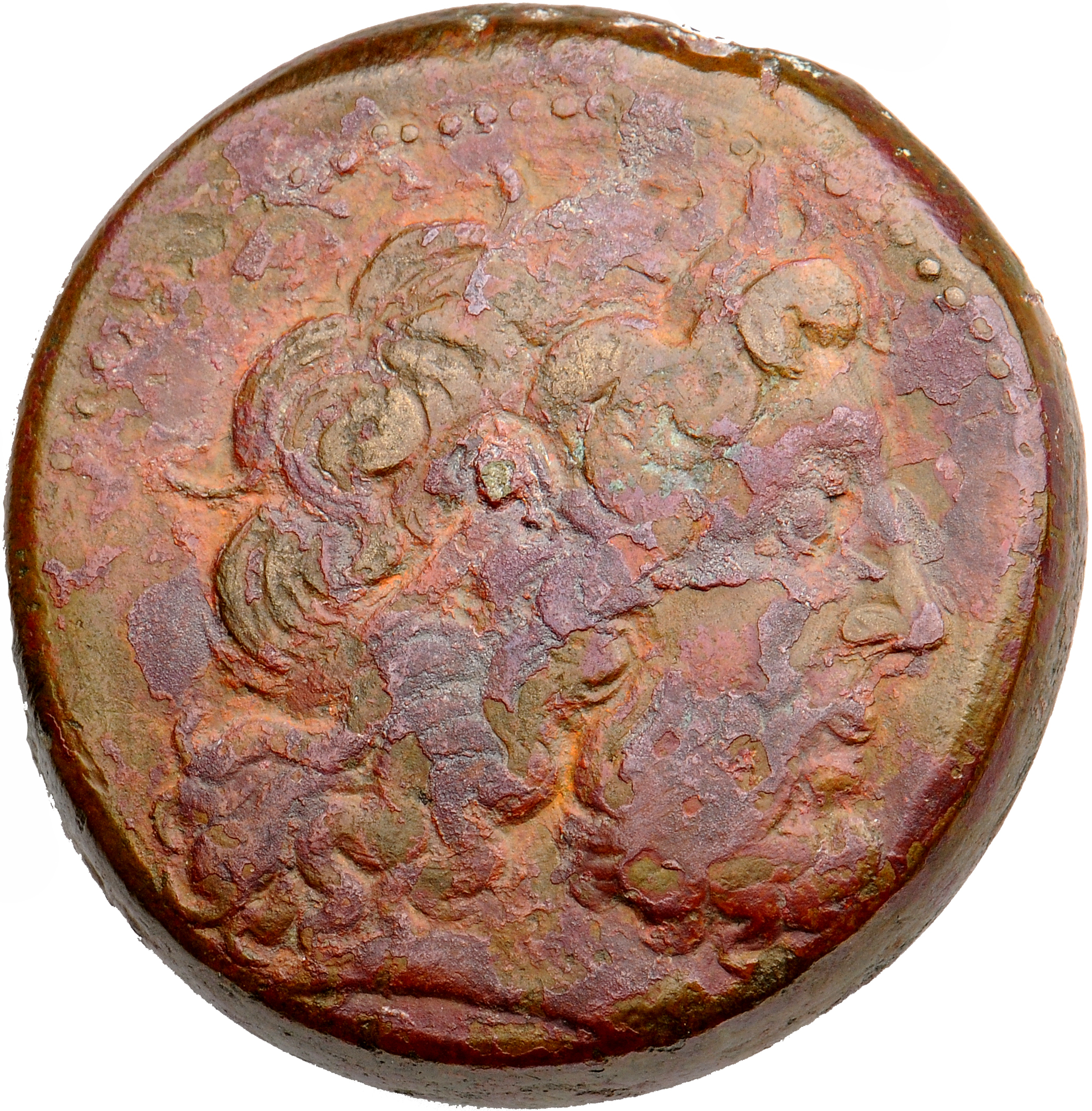 LORBER Coins of the Ptolemaic Empire Vol. I, Part II, no. B224 Ptolemy II obverse, Horned Head of Zeus Ammon right, wearin...