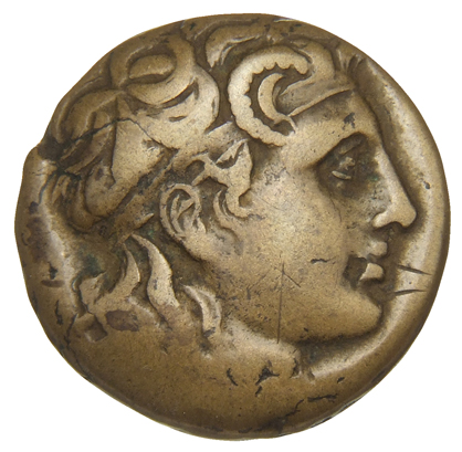 LORBER Coins of the Ptolemaic Empire Vol. I, Part II, no. B25 Ptolemy I obverse, Head of deified Alexander right wearing m...