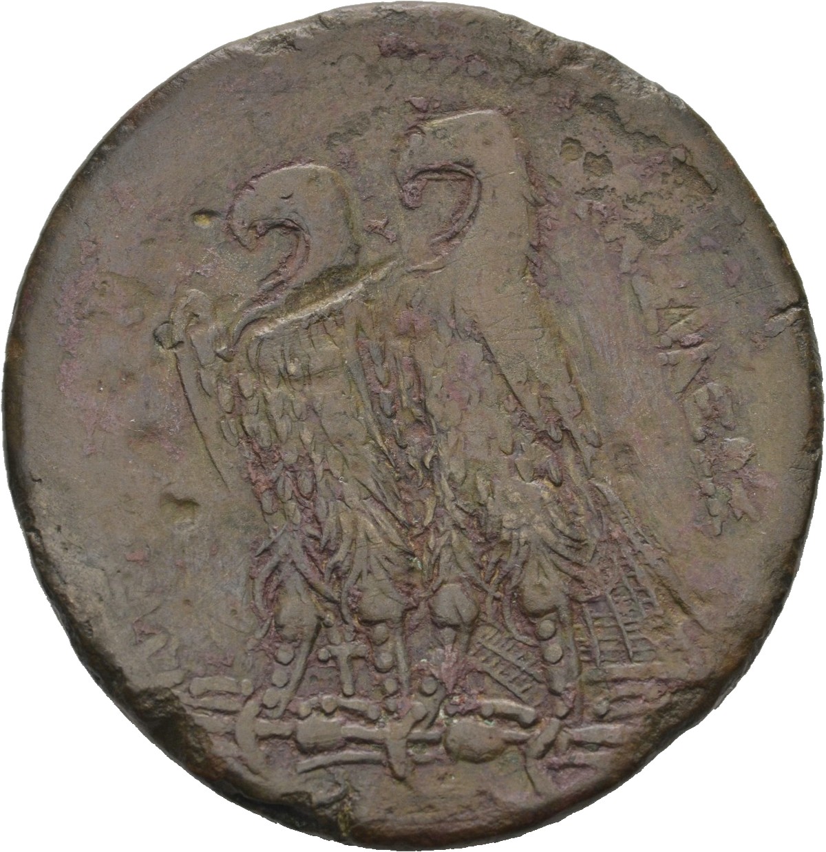LORBER Coins of the Ptolemaic Empire Vol. I, Part II, no. B274 Ptolemy II reverse, Two Eagles with closed wings standing l...