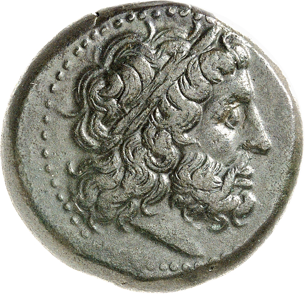 LORBER Coins of the Ptolemaic Empire Vol. I, Part II, no. B288 Ptolemy II obverse, Laureate Head of Zeus right, of idealiz...