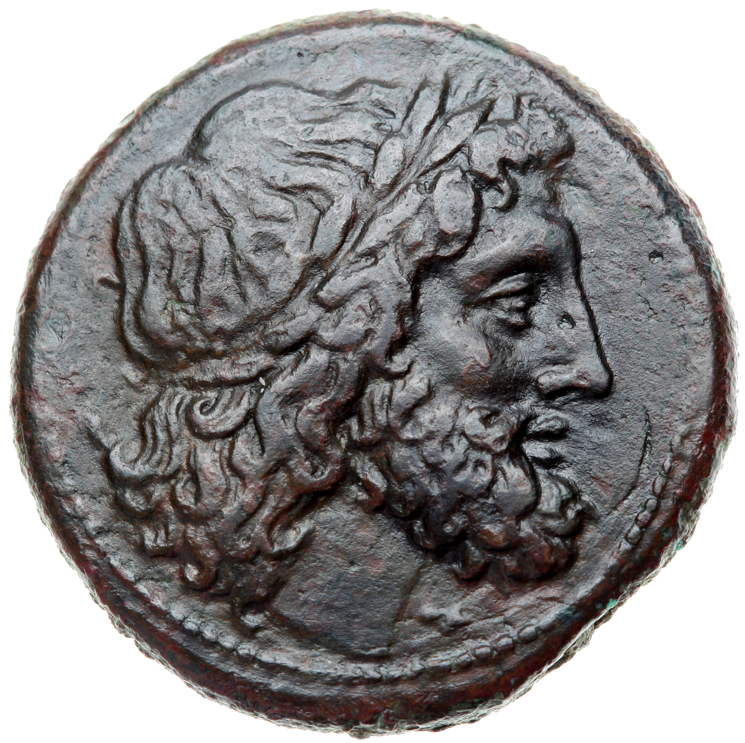 LORBER Coins of the Ptolemaic Empire Vol. I, Part II, no. B296 Ptolemy II obverse, Laureate Head of Zeus right, of Sicilia...