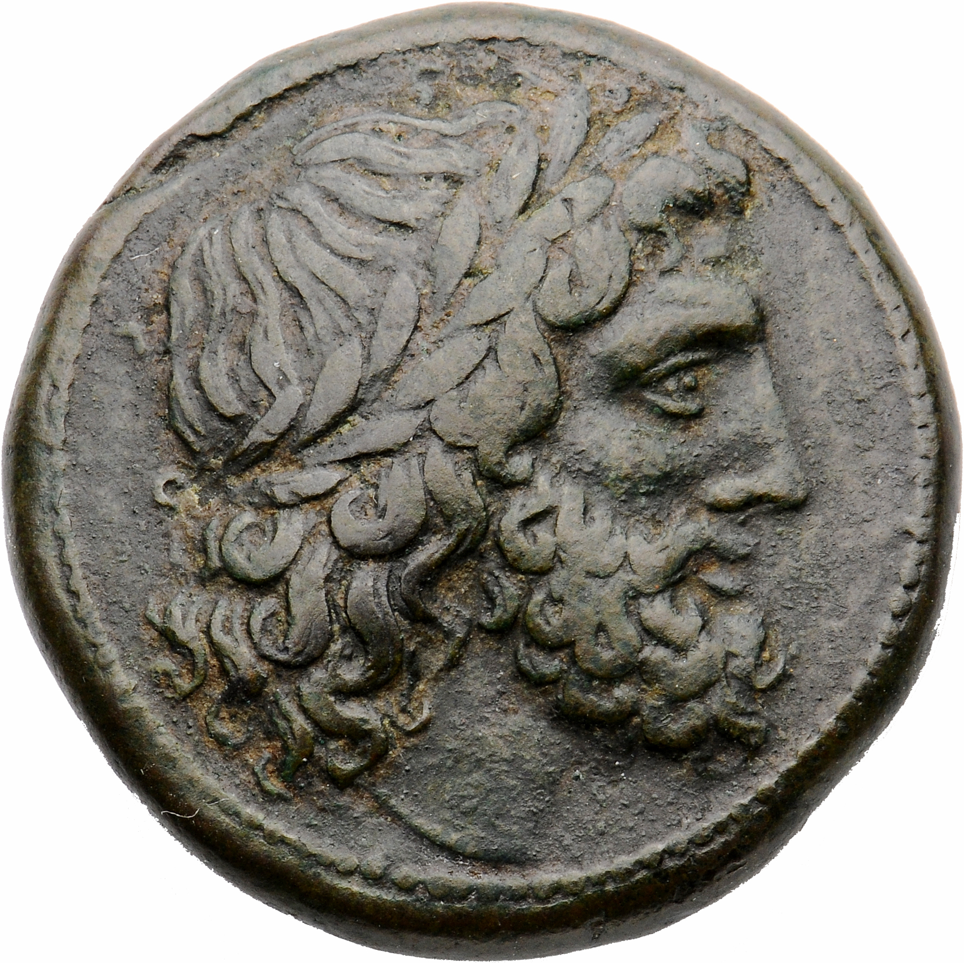 LORBER Coins of the Ptolemaic Empire Vol. I, Part II, no. B298 Ptolemy II obverse, Laureate Head of Zeus right, of Sicilia...