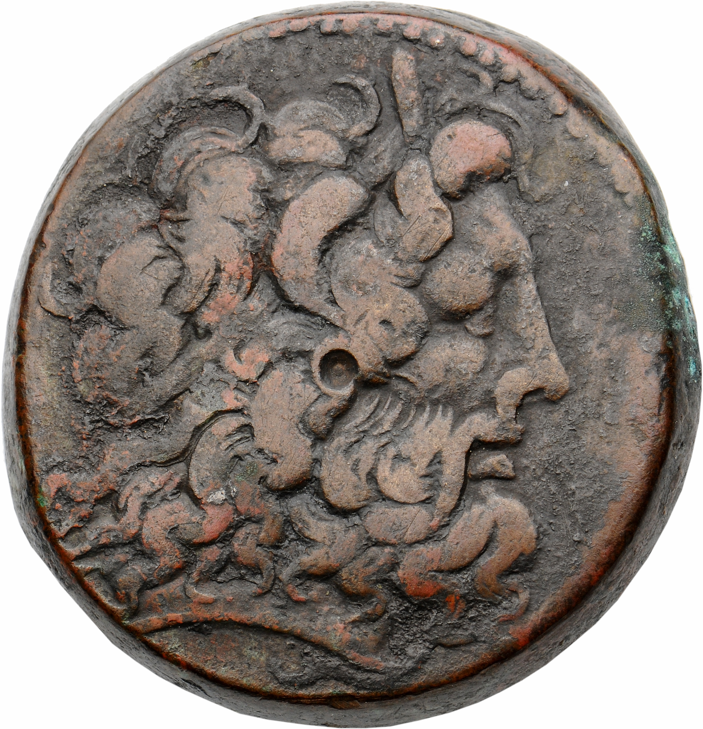 LORBER Coins of the Ptolemaic Empire Vol. I, Part II, no. B371 Ptolemy III obverse, Horned Head of Zeus Ammon right, weari...