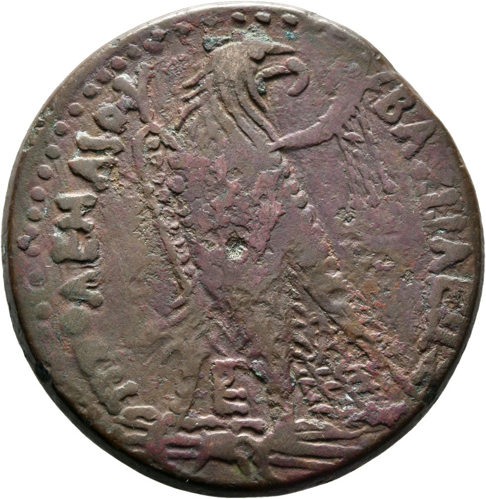 LORBER Coins of the Ptolemaic Empire Vol. I, Part II, no. B371 Ptolemy III reverse, Eagle with closed wing standing left o...