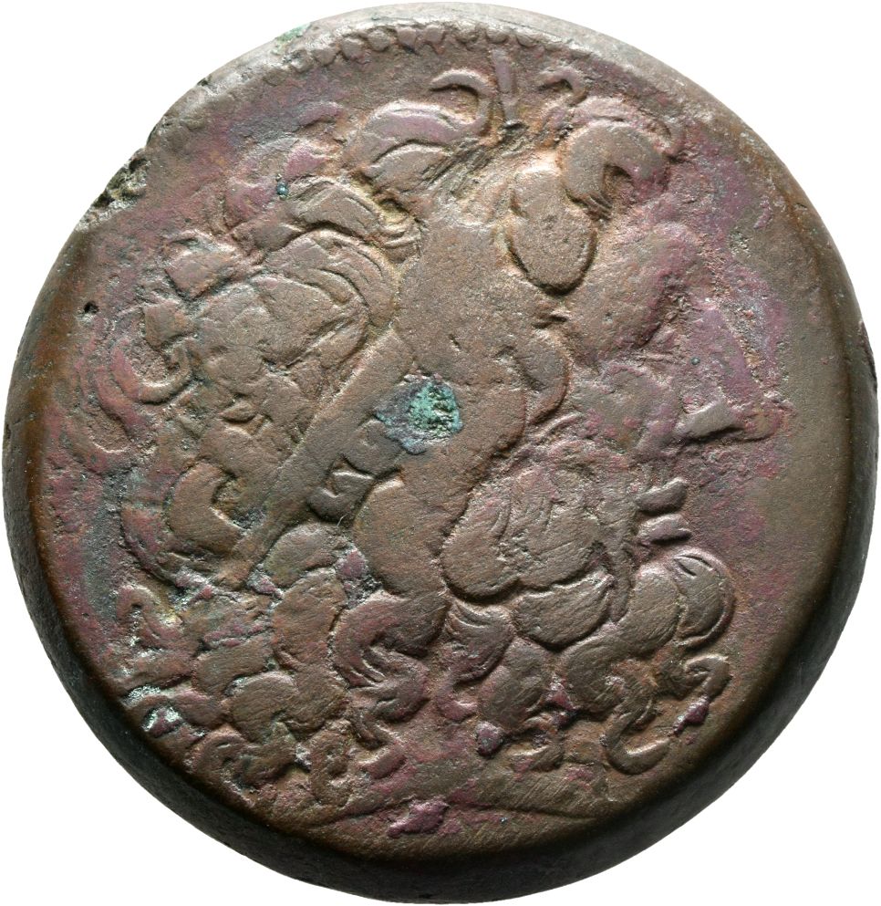 LORBER Coins of the Ptolemaic Empire Vol. I, Part II, no. B371 Ptolemy III obverse, Horned Head of Zeus Ammon right, weari...