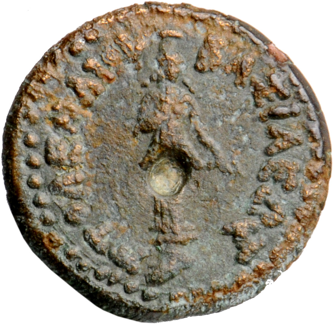 LORBER Coins of the Ptolemaic Empire Vol. I, Part II, no. B450 Ptolemy III reverse, Facing statue of Aphrodite on base, we...