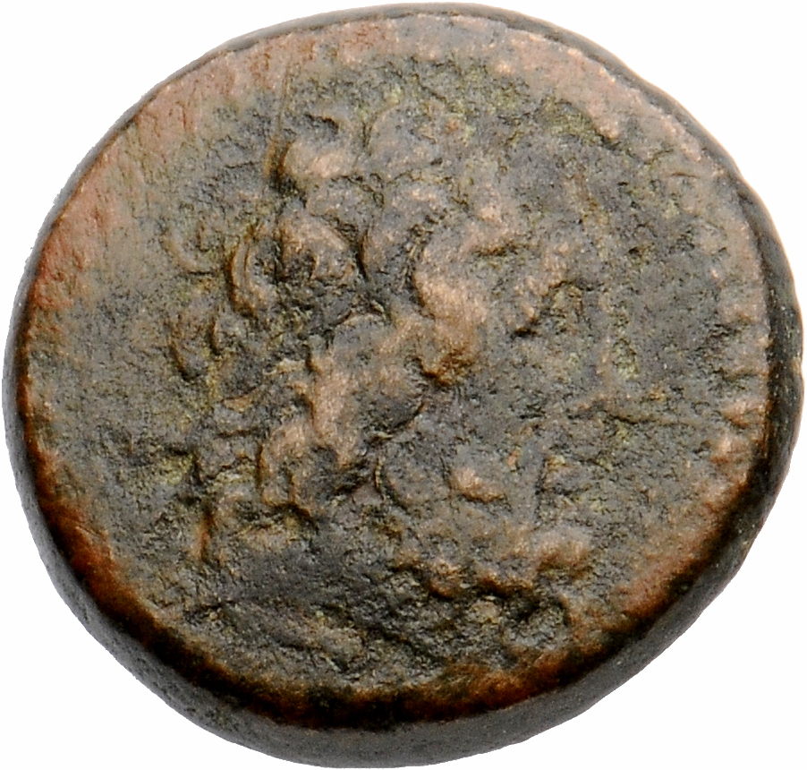 LORBER Coins of the Ptolemaic Empire Vol. I, Part II, no. B450 Ptolemy III obverse, Horned Head of Zeus Ammon right, weari...