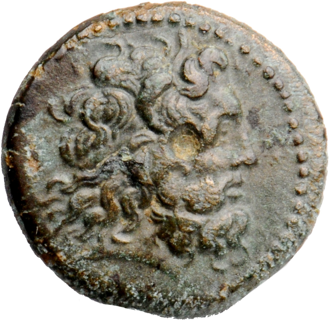 LORBER Coins of the Ptolemaic Empire Vol. I, Part II, no. B450 Ptolemy III obverse, Horned Head of Zeus Ammon right, weari...
