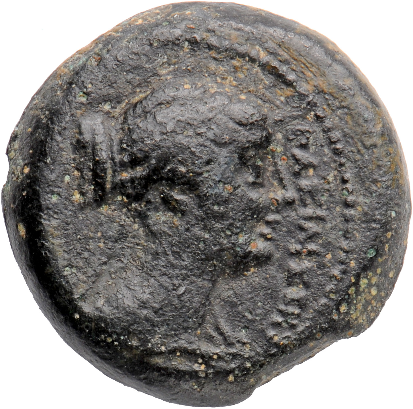 LORBER Coins of the Ptolemaic Empire Vol. I, Part II, no. B460 Ptolemy III obverse, Diademed and draped bust of Berenice I...
