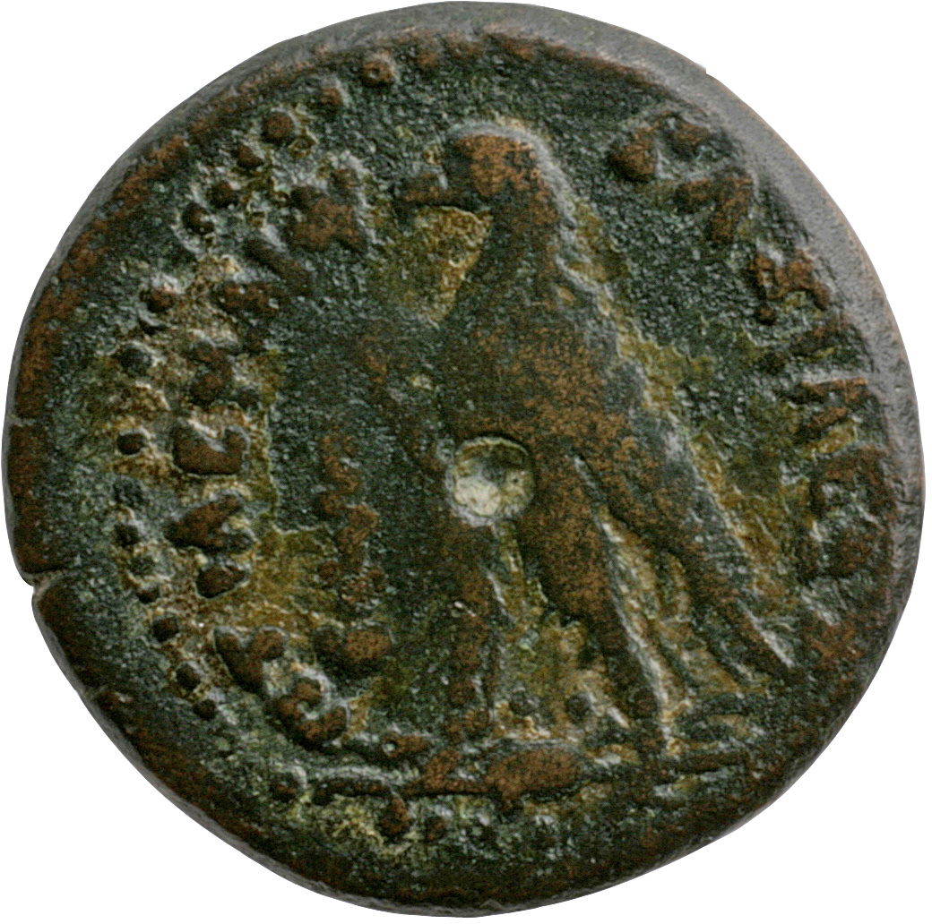 LORBER Coins of the Ptolemaic Empire Vol. I, Part II, no. B469 Ptolemy III reverse, Eagle with closed wings standing left ...