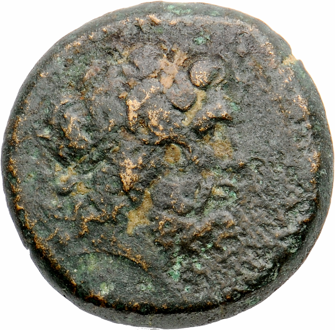 LORBER Coins of the Ptolemaic Empire Vol. I, Part II, no. B469 Ptolemy III obverse, Horned Head of Zeus Ammon right, weari...