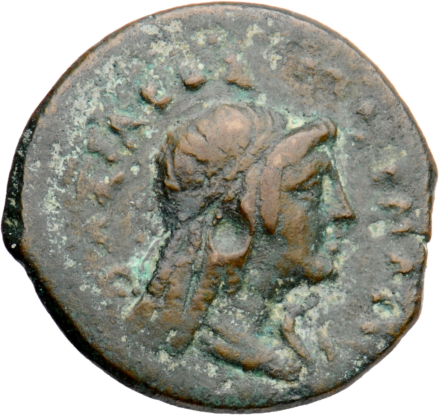 LORBER Coins of the Ptolemaic Empire Vol. I, Part II, no. B487 Ptolemy III reverse, Head of Lybia right, wearing taenia, d...